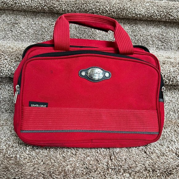 Ricardo Beverly Hills Santa Cruz Red Accessories Bag. - Picture 1 of 10